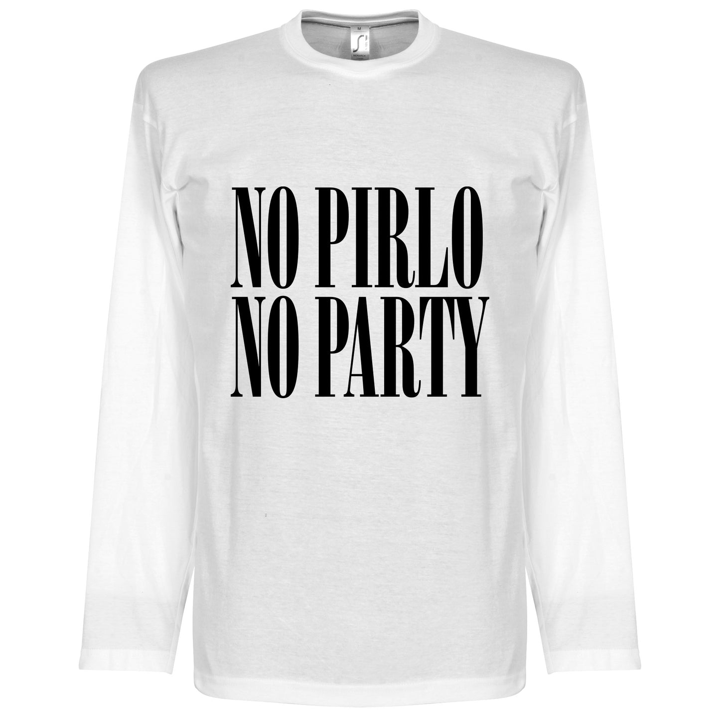 No Pirlo No Party Long Sleeve T-shirt - White