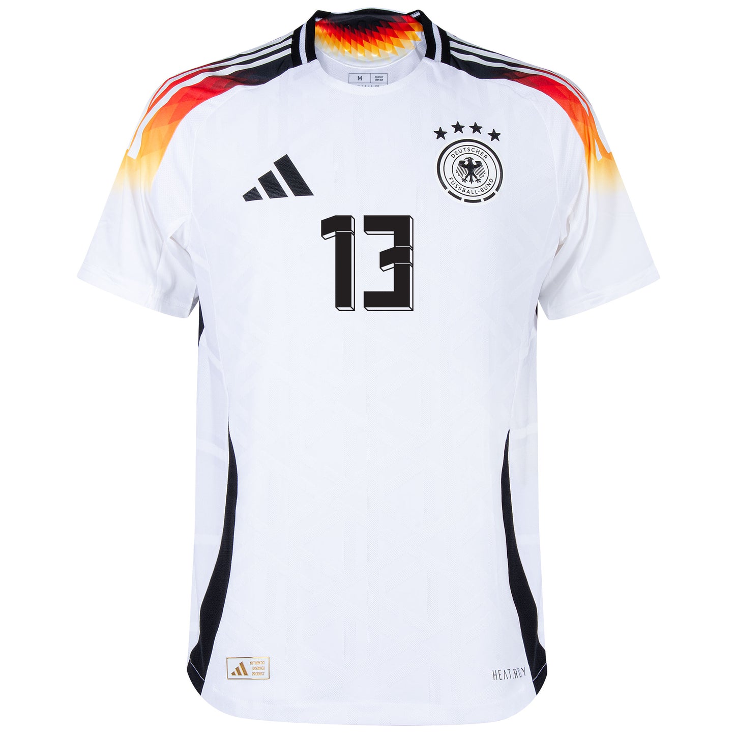 adidas Germany Authentic Home Múller 13 Shirt 2024-2025 (Official Printing)