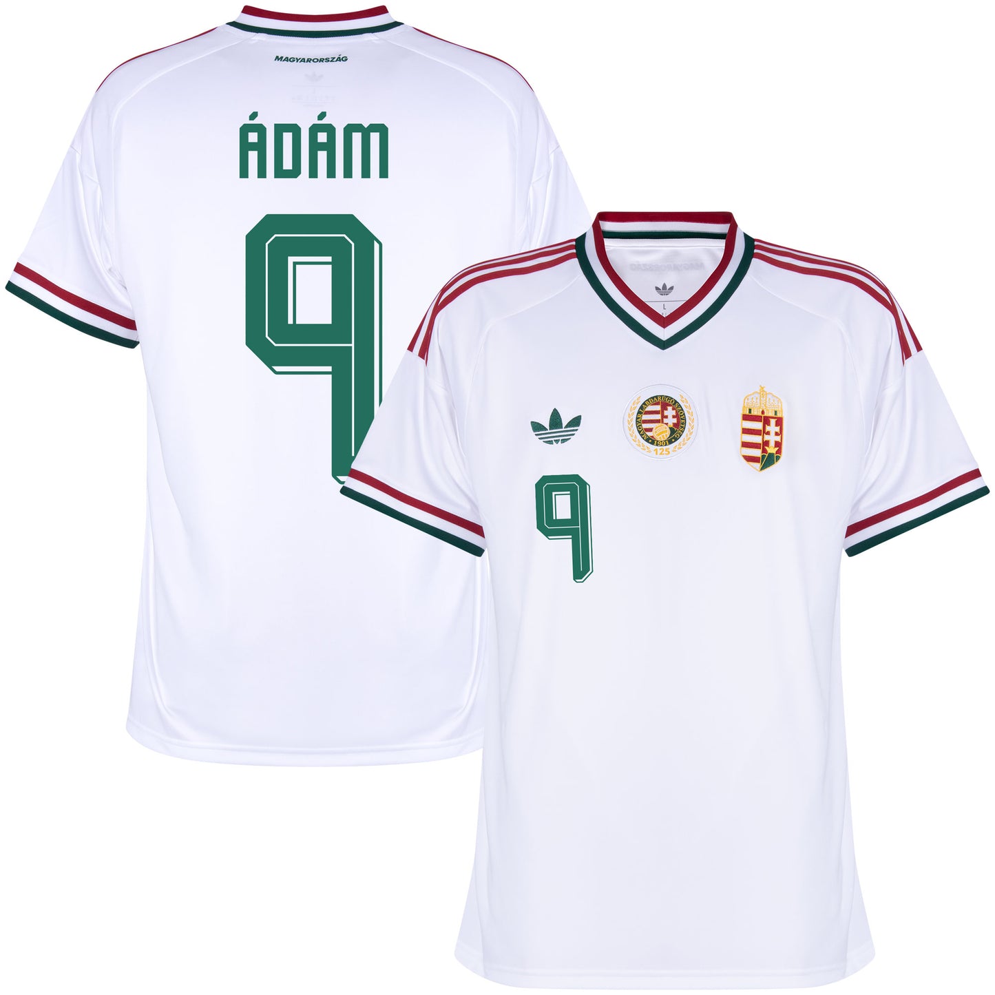 adidas Hungary Away Ádám 9 Shirt 2026-2027 (Official Printing)