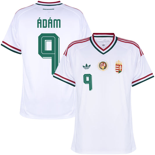 adidas Hungary Away Ádám 9 Shirt 2026-2027 (Official Printing)