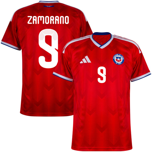 adidas Chile Home Zamorano 9 Shirt 2026-2027 (Official Printing)