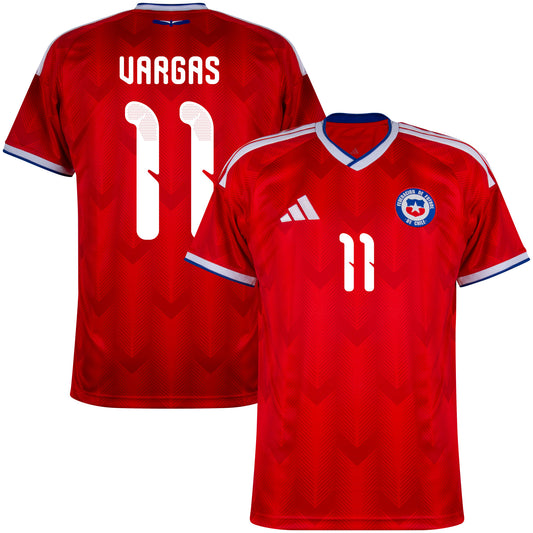 adidas Chile Home Vargas 11 Shirt 2026-2027 (Official Printing)