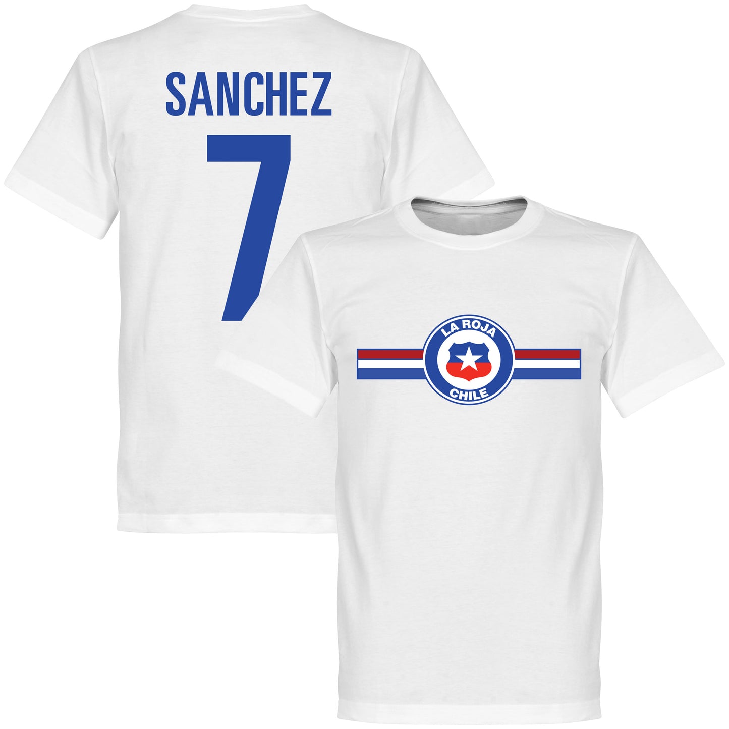 Chile Sanchez Football T-shirt - White
