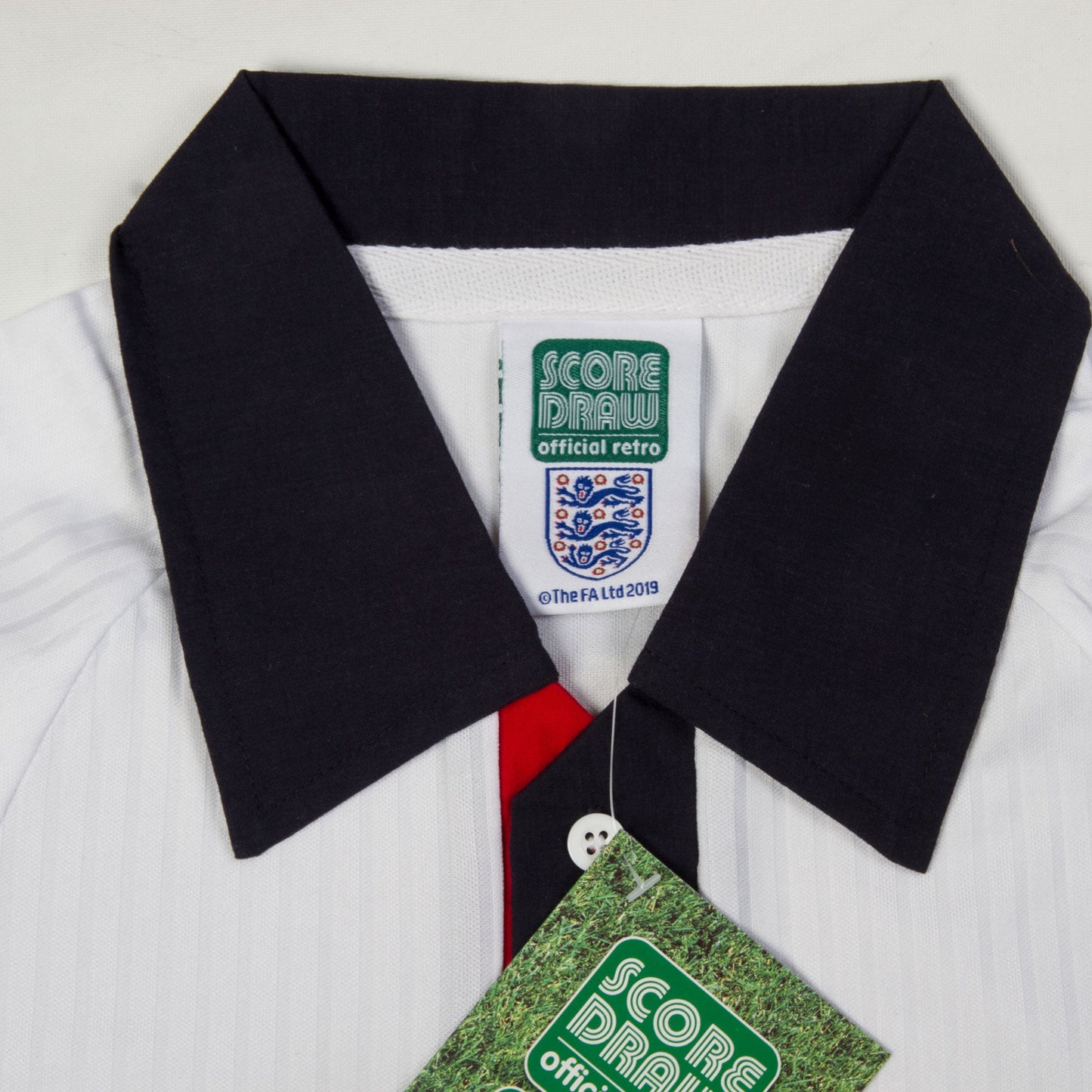 Score Draw England Home Owen 20 Retro Shirt World Cup Finals 1998 (Retro Flex Printing)