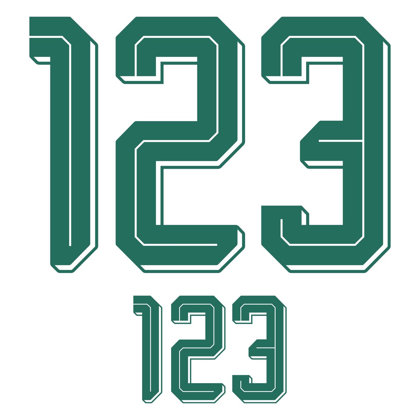 26-27 Hungary Away Adult Player Number Set (254mm/104mm)