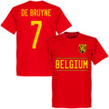 Belgium De Bruyne 7 Team KIDS T-shirt - Red