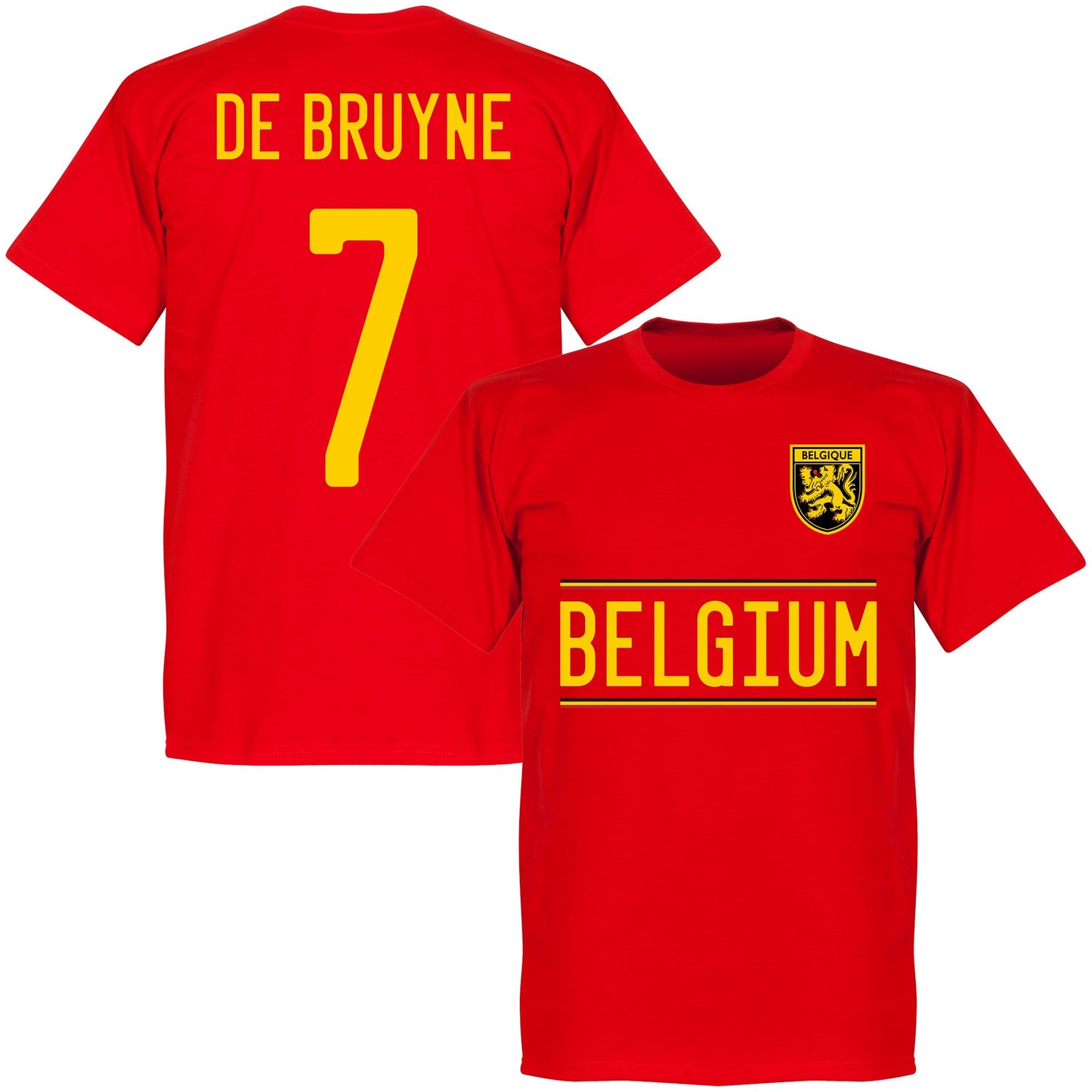 Belgium De Bruyne 7 Team KIDS T-shirt - Red