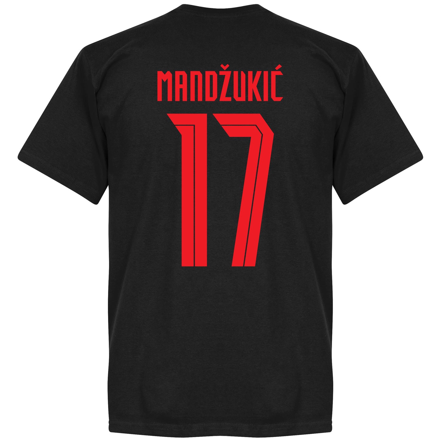 Croatia Mandzukic 17 Team KIDS T-shirt - Black