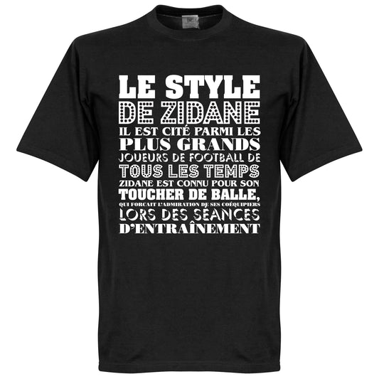 Le Style De Zidane T-shirt - Black