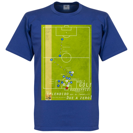 Pennarello Marco Tardelli 1982 Classic Goal T-shirt - Royal