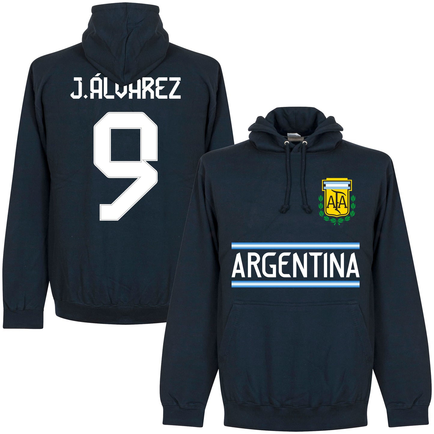 Argentina J.Álvarez 9 Team KIDS Hoodie - Navy