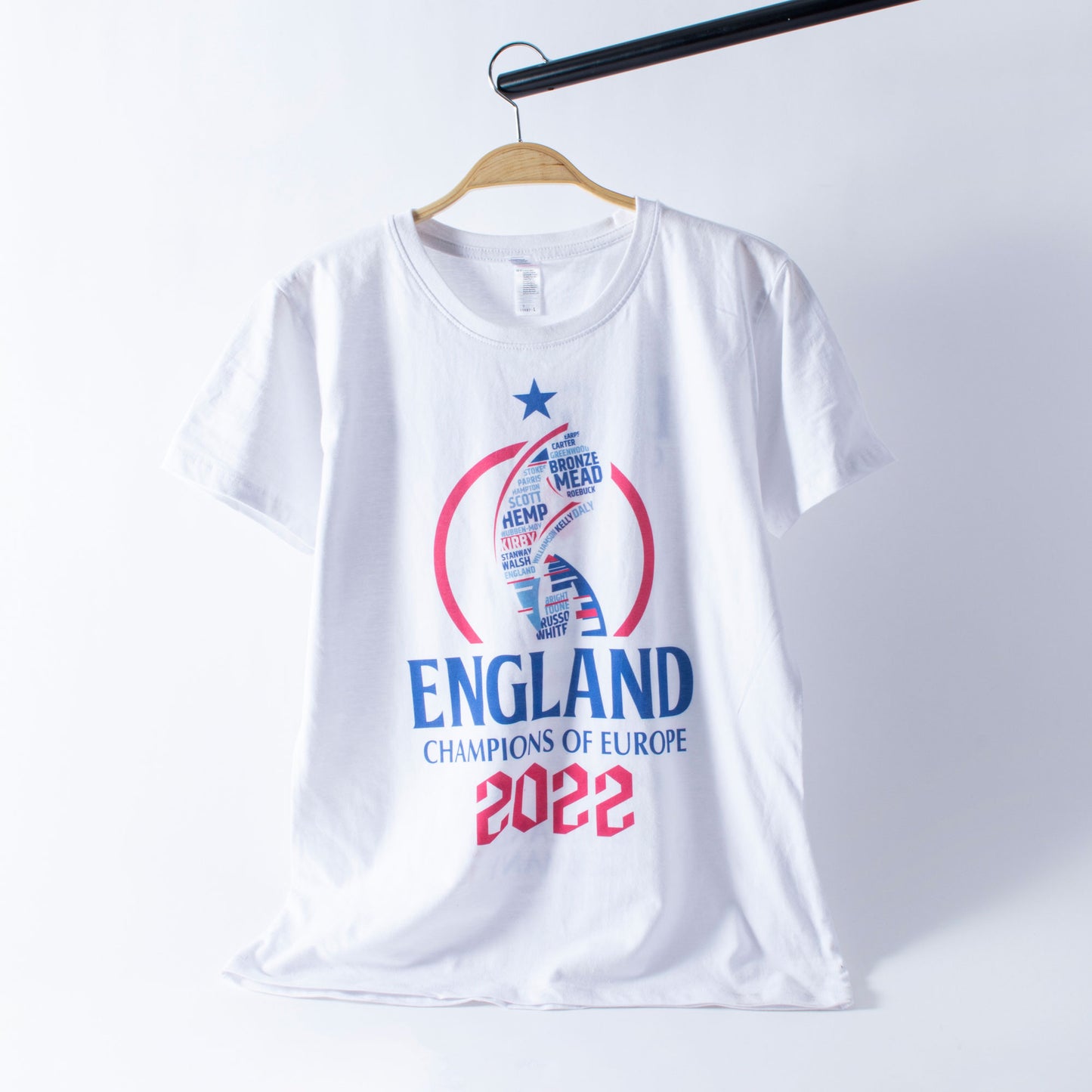 England 2022 Winners Road to Victory Women's T-shirt  - White