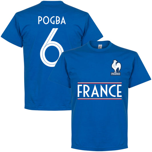 France Pogba 6 Team T-Shirt - Royal