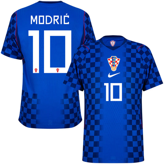 Nike Croatia Aero-Fit Match Away Modrić 10 Shirt 2026 (Official Printing)