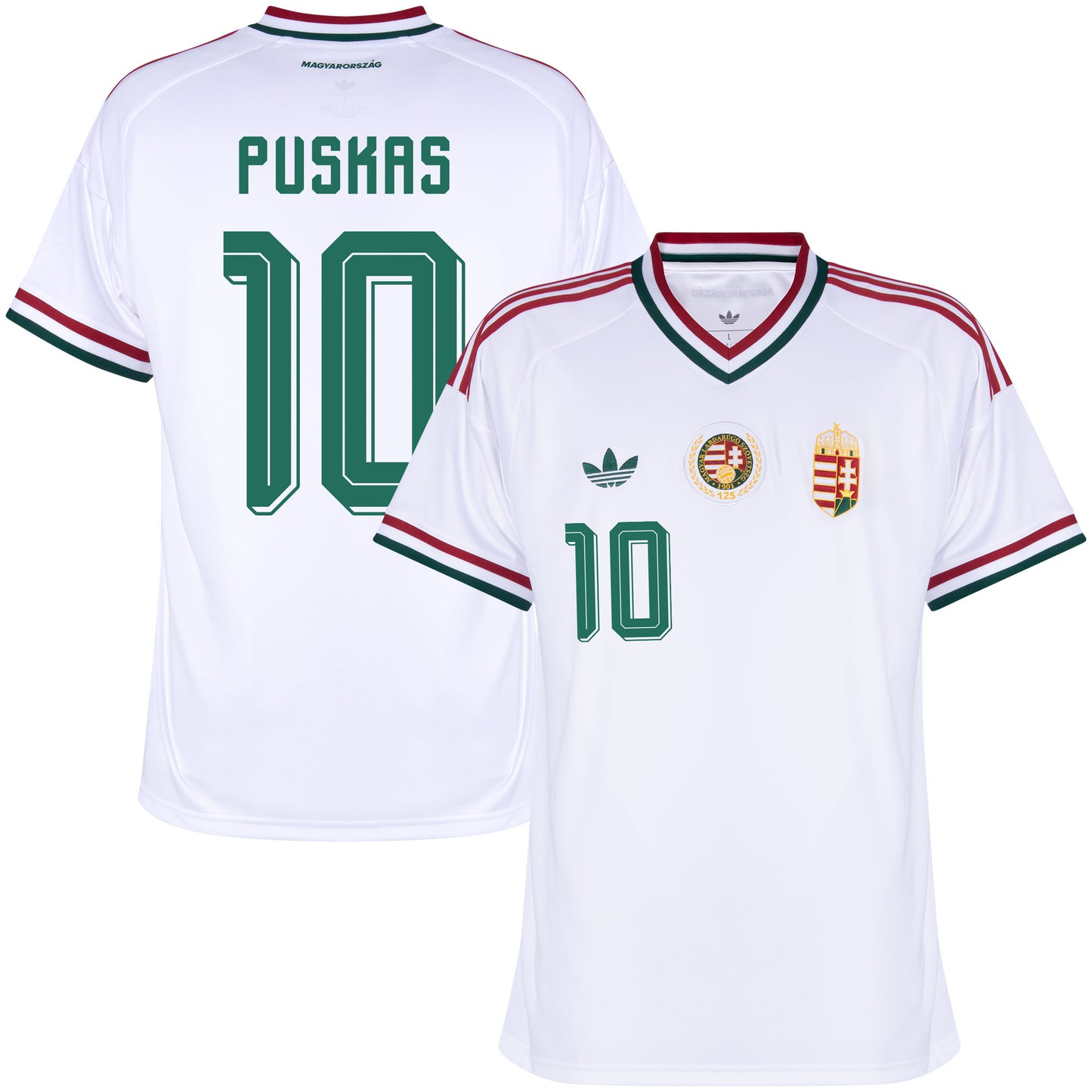 adidas Hungary Away Puskas 10 Shirt 2026-2027 (Official Printing)
