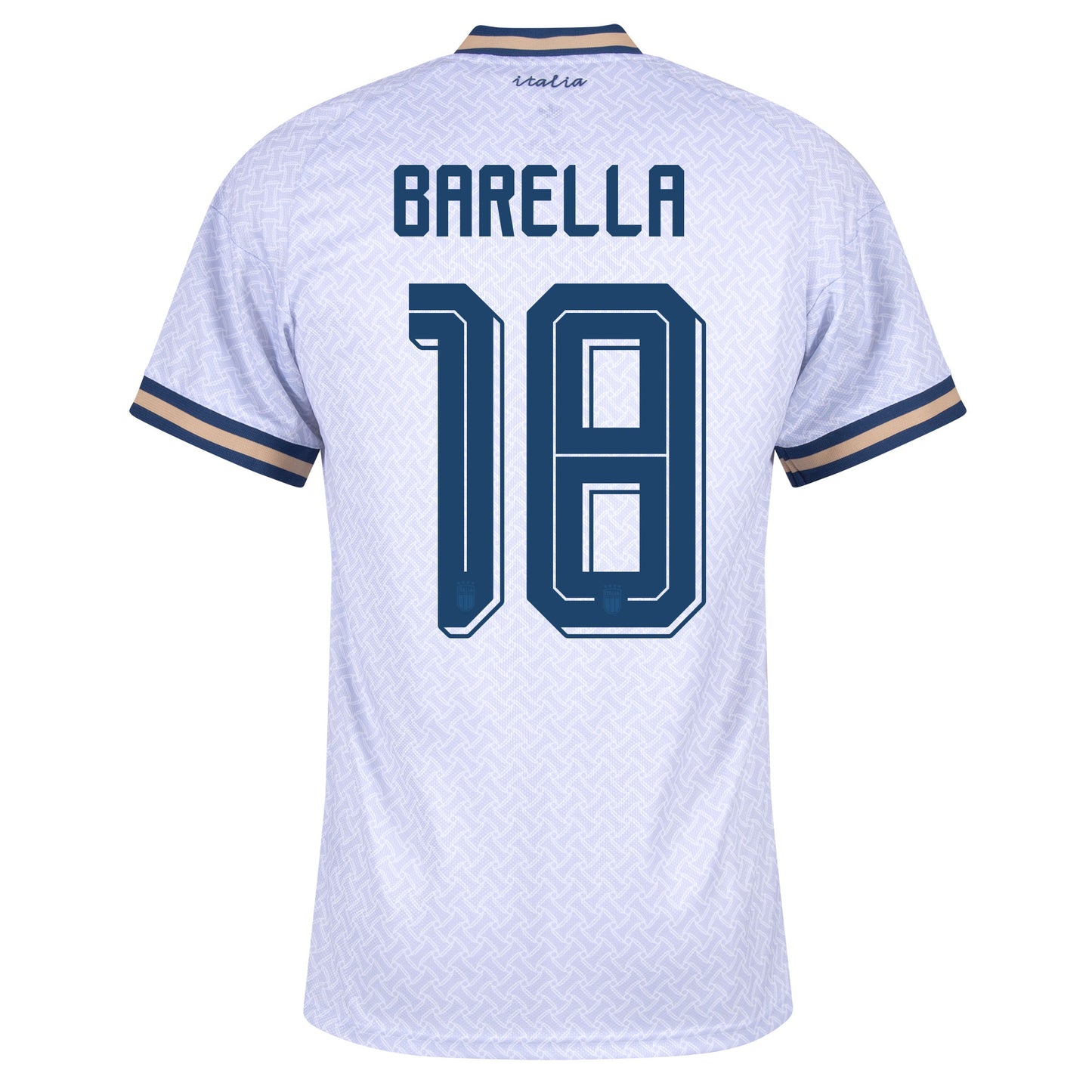 adidas Italy Away Barella 18 Shirt 2026-2027 (Official Printing)