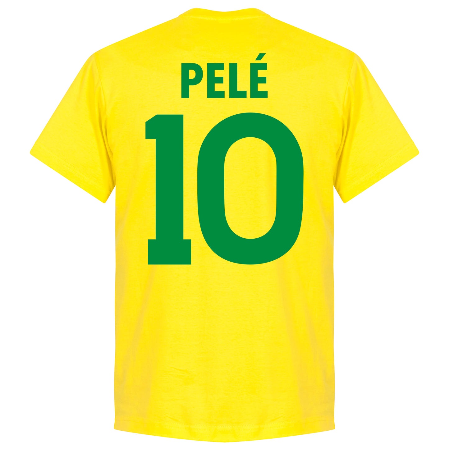Brazil Pelé 10 Team T-shirt - Lemon Yellow