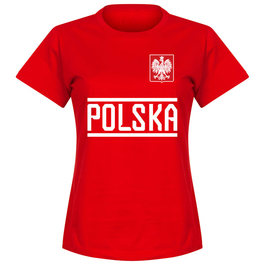 Poland Team Womens T-shirt - Red
