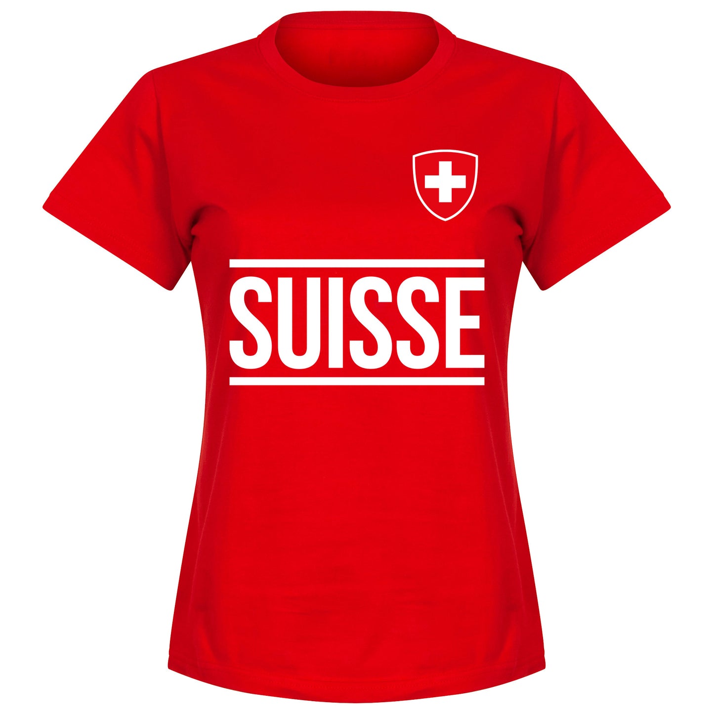 Switzerland Team Womens T-Shirt - Red