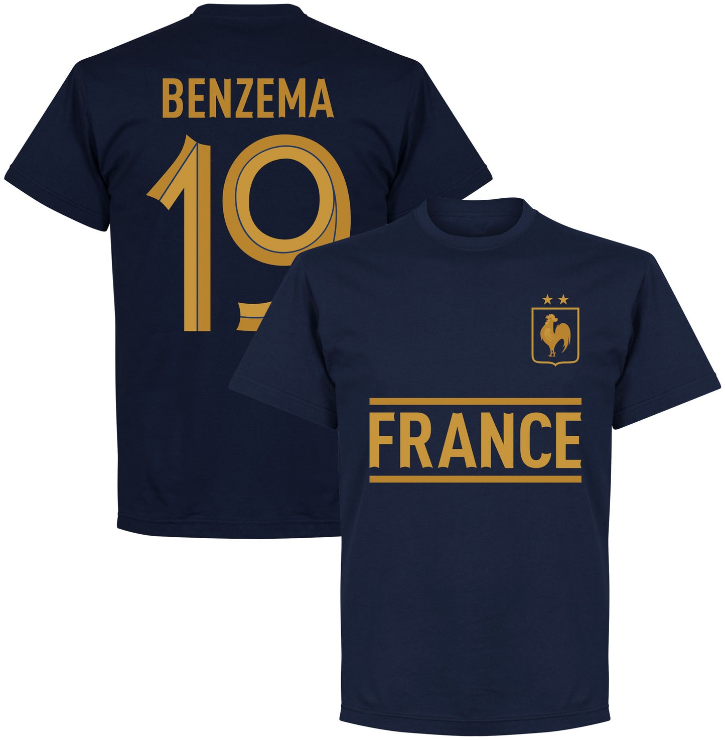 France Benzema 19 Team T-shirt - Navy