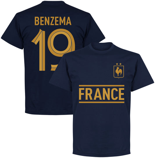 France Benzema 19 Team T-shirt - Navy