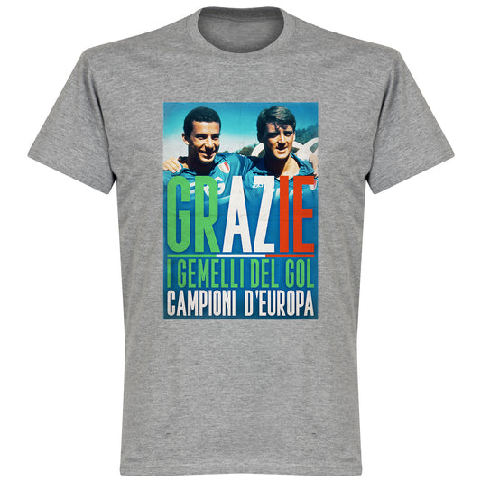 Grazie Gemelli T-shirt - Grey Marl