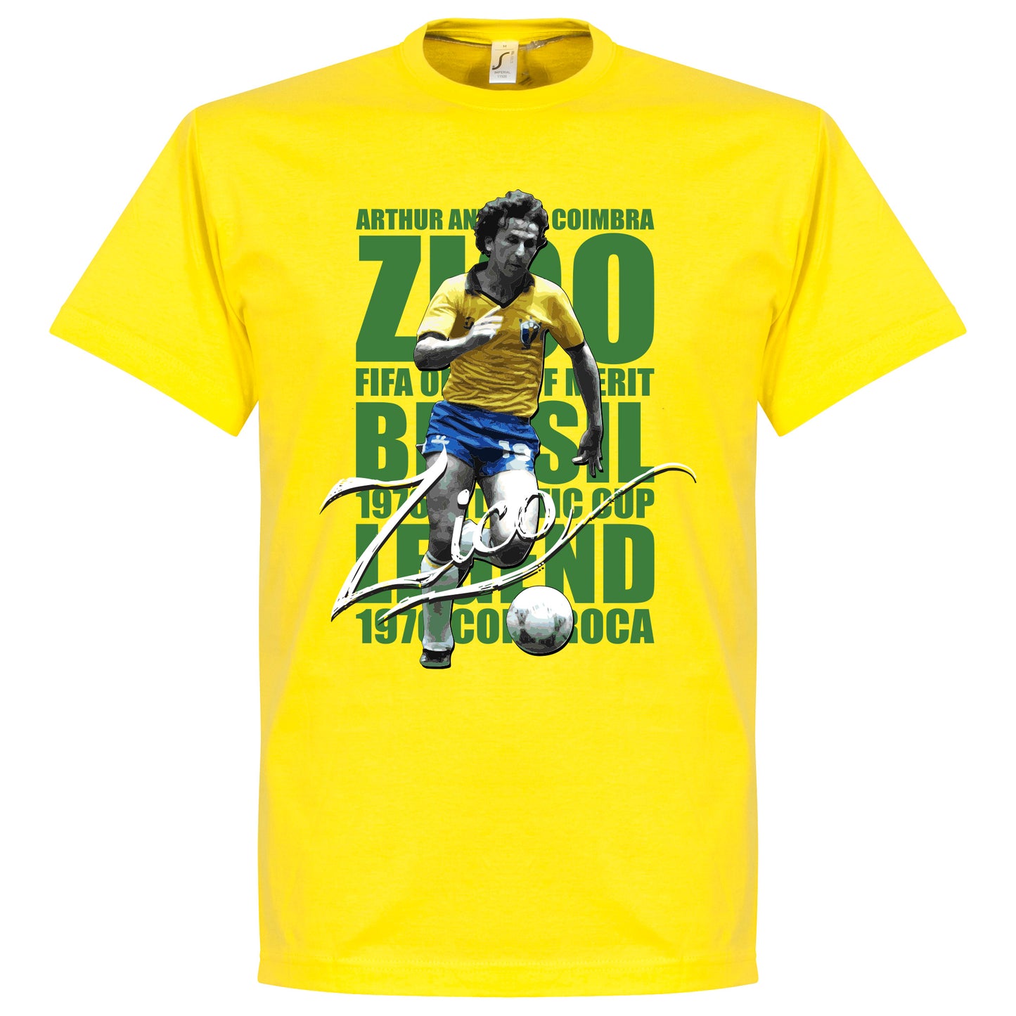 Zico Legend T-Shirt - Yellow
