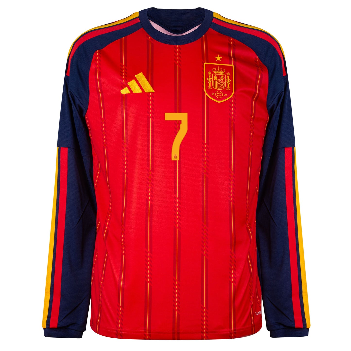 adidas Spain Home L/S Ferran 7 Shirt 2026-2027 (Official Printing)
