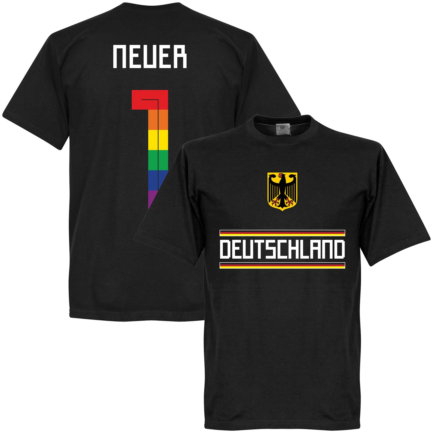 Germany Team Pride Neuer 1 T-shirt - Black