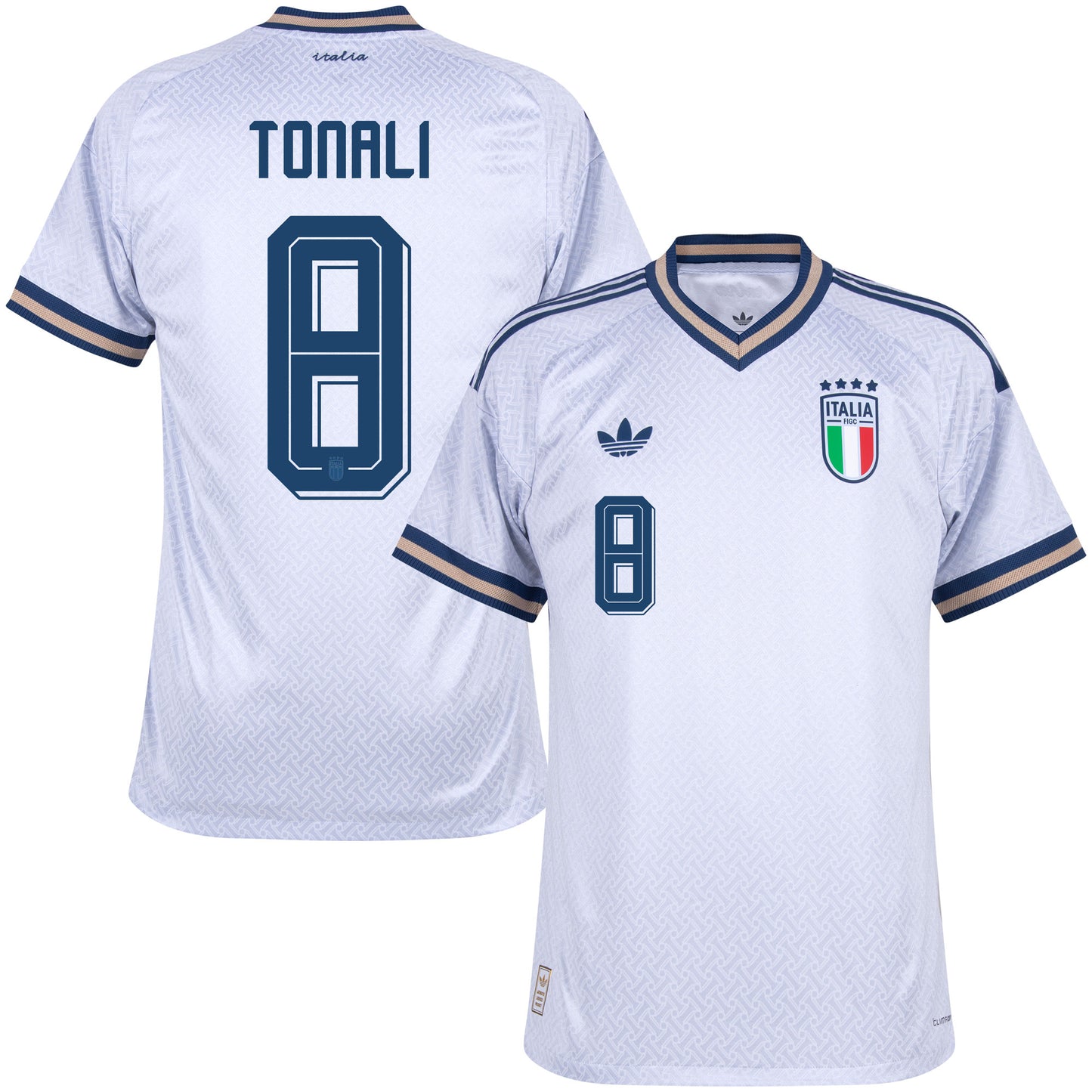 adidas Italy Authentic Away Tonali 8 Shirt 2026-2027 (Official Printing)