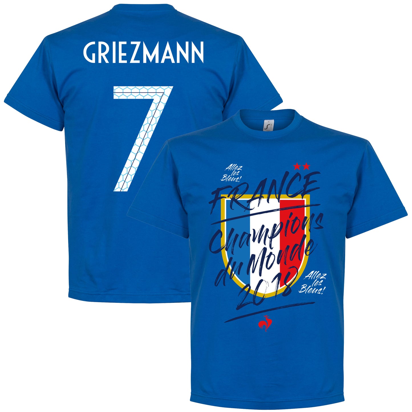 France Champion du Monde Griezmann 7 T-Shirt - Royal