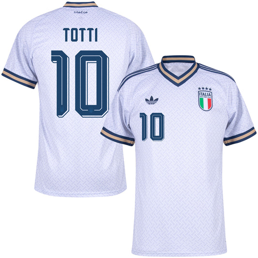 adidas Italy Away Totti 10 Shirt 2026-2027 (Official Printing)