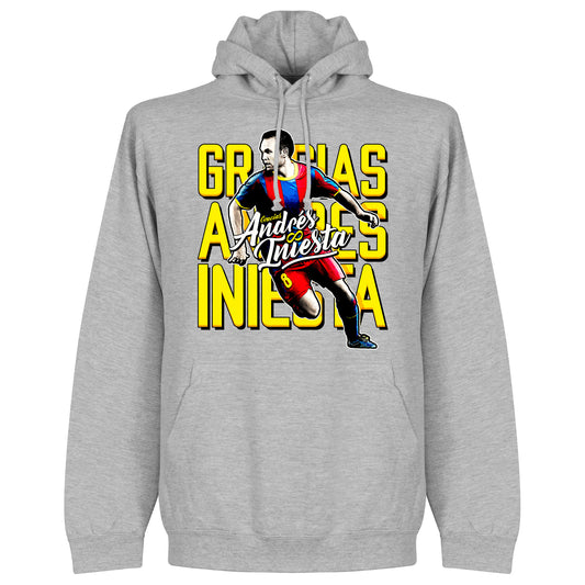 Gracias Iniesta Hoodie - Grey Heather
