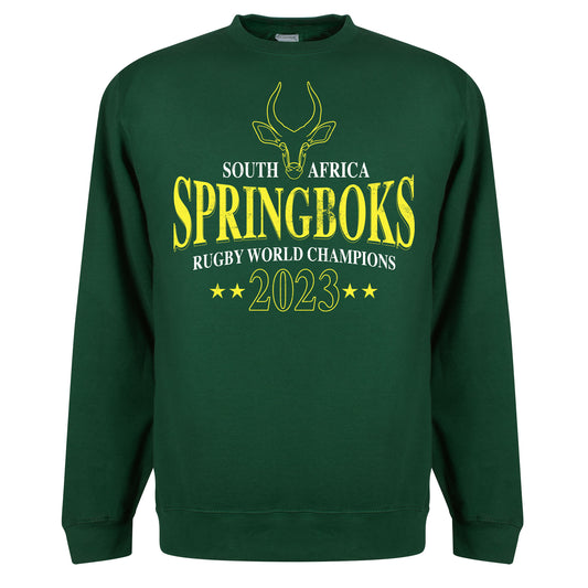 South Africa 2023 Rugby Champions Sweatshirt - Bottle Green
