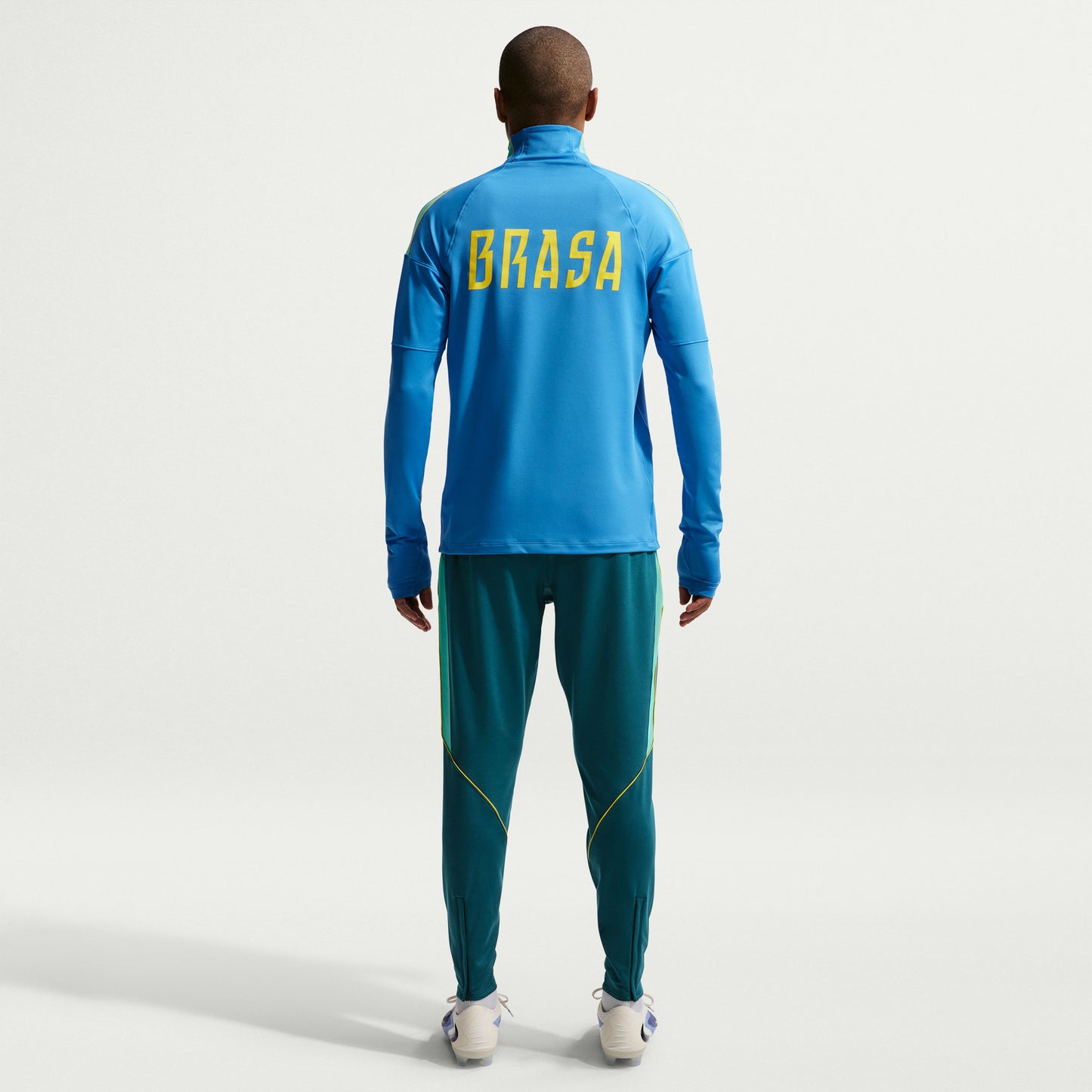 Nike Brazil Dri-Fit Strike 1/4 Zip L/S Drill Top - Blue - 2026-2027