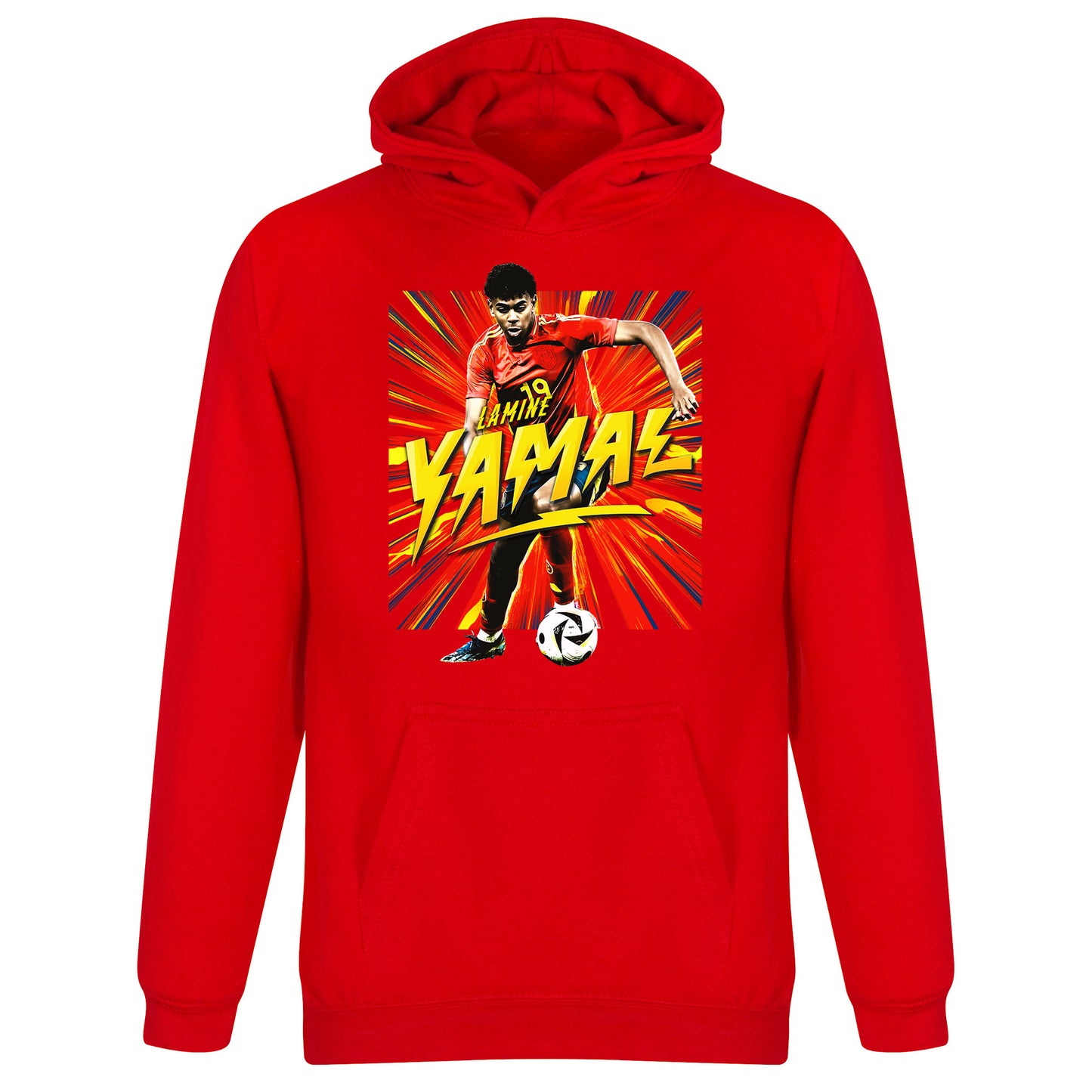 Yamal Starburst KIDS Hoodie - Red