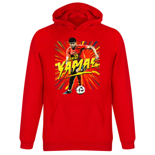 Yamal Starburst KIDS Hoodie - Red