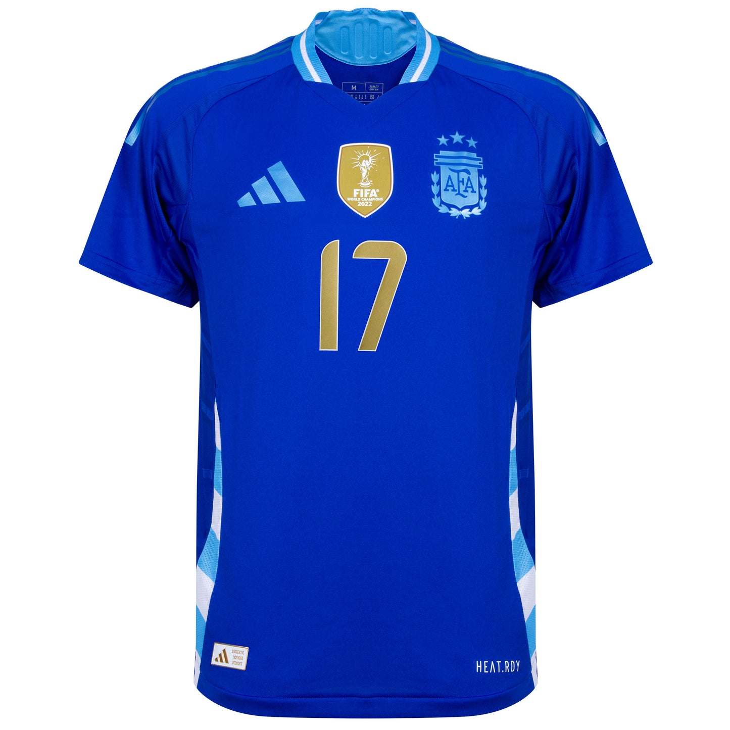 adidas Argentina Away Authentic Garnacho 17 Shirt 2024-2025 (Official Printing)