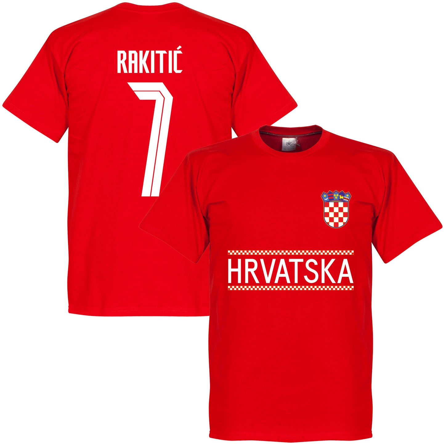 Croatia Rakitic 7 Team T-shirt - Red