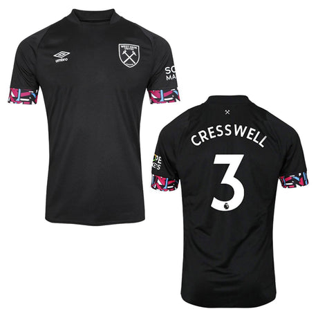 Aaron Cresswell West Ham 3 Jersey - Kit Captain