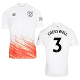 Aaron Cresswell West Ham 3 Jersey - Kit Captain