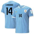 Agustín Canobbio Uruguay 14 Fifa World Cup Jersey - Kit Captain