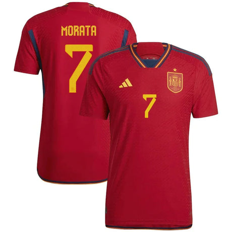 Alvaro Morata Spain 7 FIFA World Cup Jersey - Kit Captain