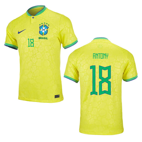 Antony Brazil 18 FIFA World Cup Jersey - Kit Captain