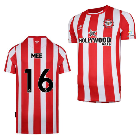 Ben Mee Brentford 16 Jersey - Kit Captain