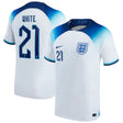 Ben White England 21 FIFA World Cup Jersey - Kit Captain