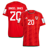 Daniel James Wales 20 Fifa World Cup Jersey - Kit Captain