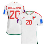 Daniel James Wales 20 Fifa World Cup Jersey - Kit Captain