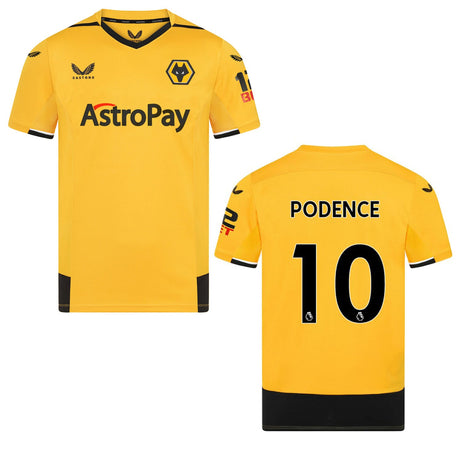 Daniel Podence Wolves 10 Jersey - Kit Captain