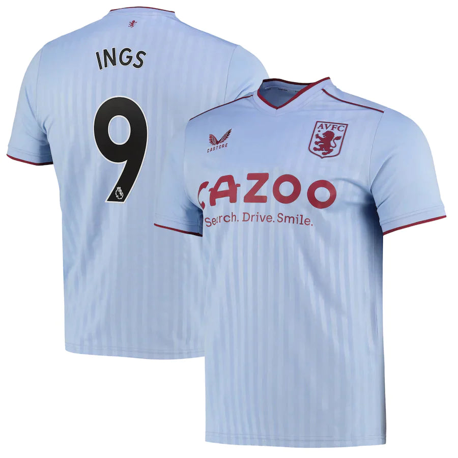 Danny Ings Aston Villa 9 Jersey - Kit Captain